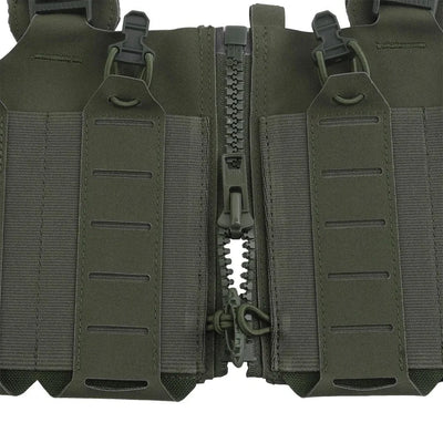OPHIDIAN with M4 AR Magazine Pouch Adjustable Molle H-Type Vest Chest Gear Lightweight Zipper Link Fixed Vest