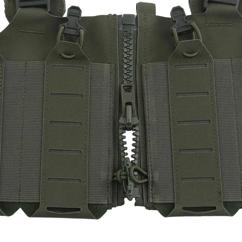 OPHIDIAN with M4 AR Magazine Pouch Adjustable Molle H-Type Vest Chest Gear Lightweight Zipper Link Fixed Vest
