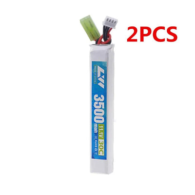 Original LiPo battery 11.1V 3S 3500mAh 30C 5020120 for RC Water Gun Airsoft BB Air Pistol Electric Toys Guns Parts 2pcs Small tamiya