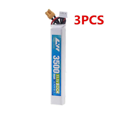 Original LiPo battery 11.1V 3S 3500mAh 30C 5020120 for RC Water Gun Airsoft BB Air Pistol Electric Toys Guns Parts 3pcs 3500mah-XT30