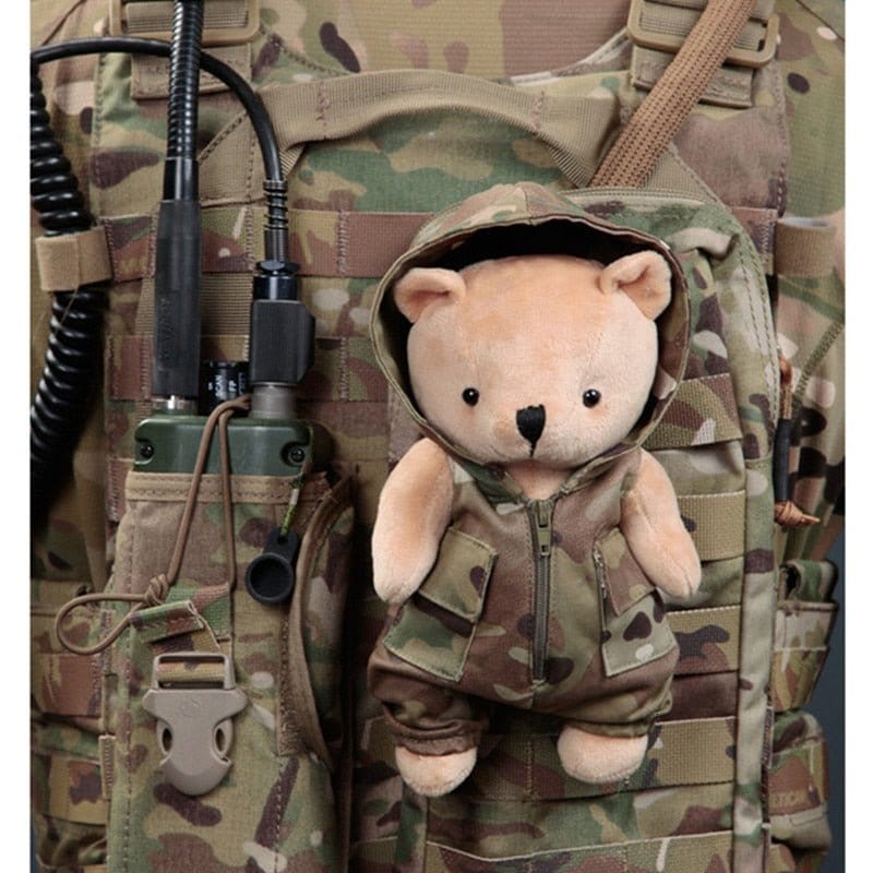 ACTION AIRSOFT 0 Ours peluche vêtement camo détachable