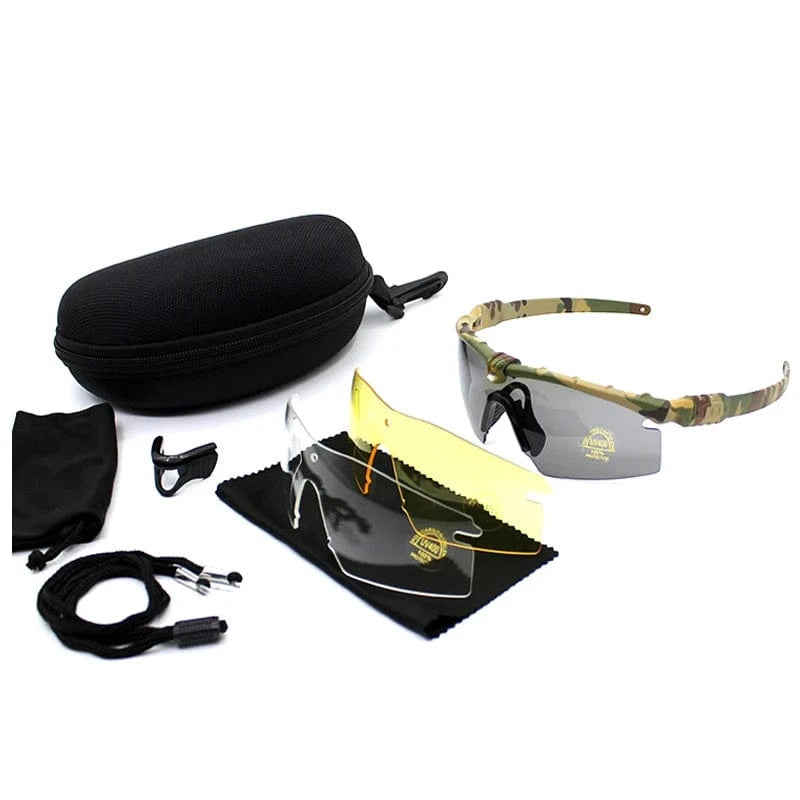Outdoor Military tactics Glasses 3.0 Ballistic Polarization Goggles Military Hunting Air Gun Shooting Protective Glasses Jungle Camo / CHINA