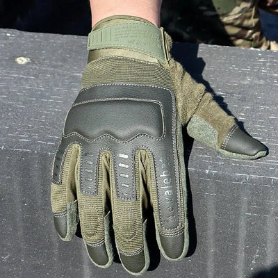 Outdoor Tactical Gloves Men Wear-resistant Special Forces Leather Breathable Touch Screen Anti-slip Fitness Cycling Gloves