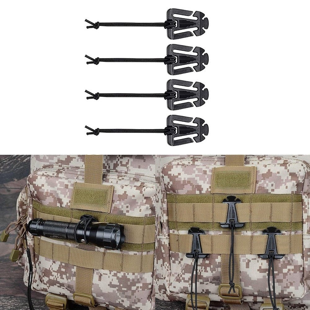 LEGEND AIRSOFT 0 Pack accessoires fixation Molle sac à dos 13 pcs