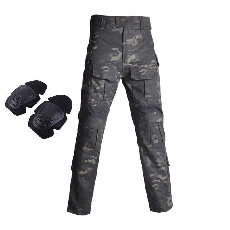 ACTION AIRSOFT 0 Multicam noir / S 50-60kg Pantalon combat Warrio Tactical Swat