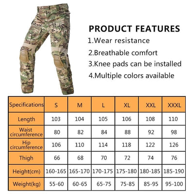 ACTION AIRSOFT 0 Pantalon combat Warrio Tactical Swat