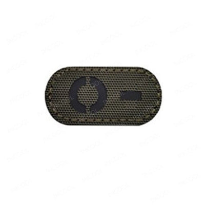 ACTION AIRSOFT 0 Reflective Green O N Patch A+ B+ AB O+ réfléchissant