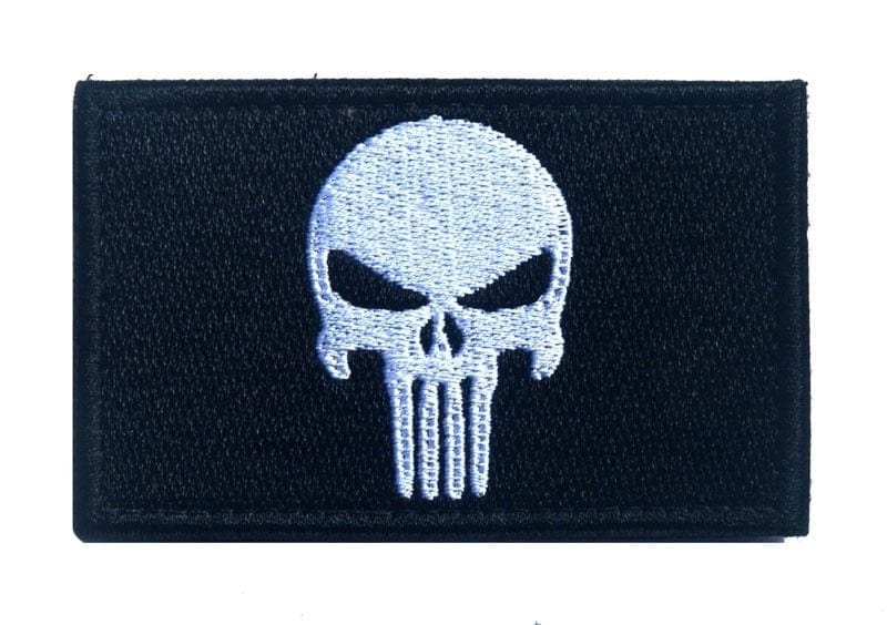 LEGEND AIRSOFT 0 Noir Patch broderie crâne 3D tissé