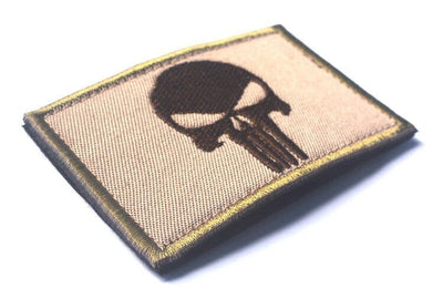 LEGEND AIRSOFT 0 Beige Patch broderie crâne 3D tissé