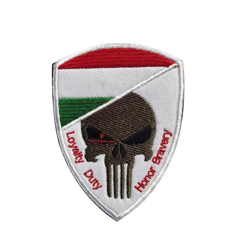 LEGEND AIRSOFT 0 Hongrie Patch crâne drapeau national 3D 7x9,5 cm