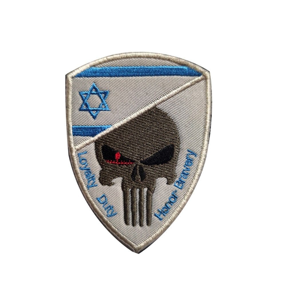 LEGEND AIRSOFT 0 Israel Patch crâne drapeau national 3D 7x9,5 cm