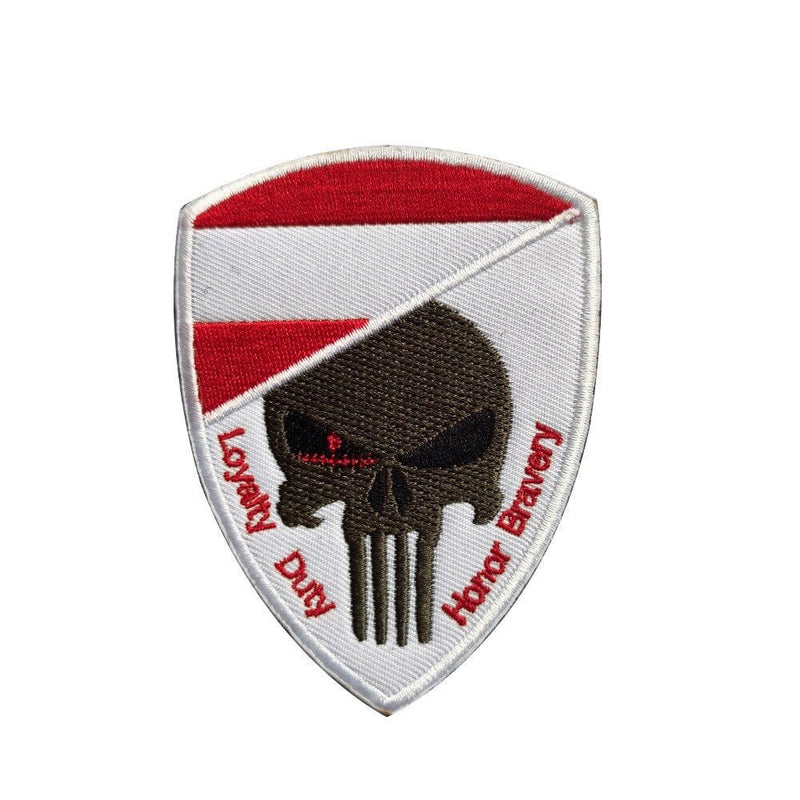 LEGEND AIRSOFT 0 Austria Patch crâne drapeau national 3D 7x9,5 cm