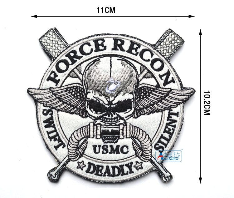 ACTION AIRSOFT 0 Patch crâne Force Recon armée américaine