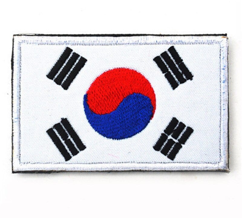 ACTION AIRSOFT 0 Corée Patch drapeau national tissu