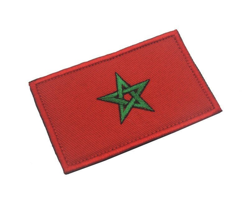 ACTION AIRSOFT 0 Maroc Patch drapeau national tissu