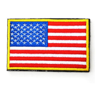 ACTION AIRSOFT 0 US (bord jaune) Patch drapeau national tissu