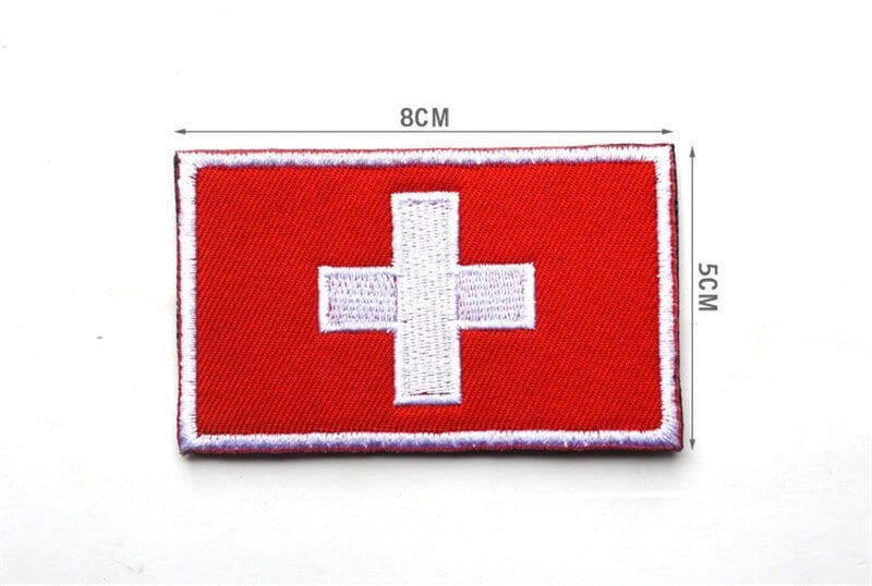 ACTION AIRSOFT 0 Suisse Patch drapeau national tissu