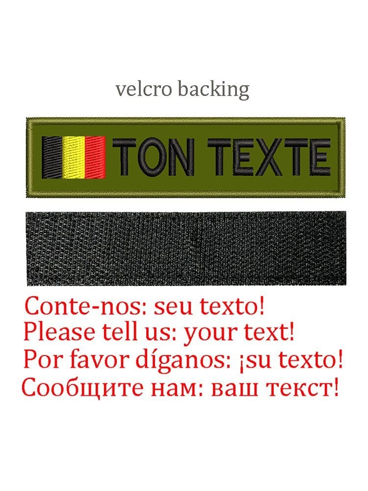 LEGEND AIRSOFT 0 Belgique-Velcro Patch drapeau nom personnalisé uniforme