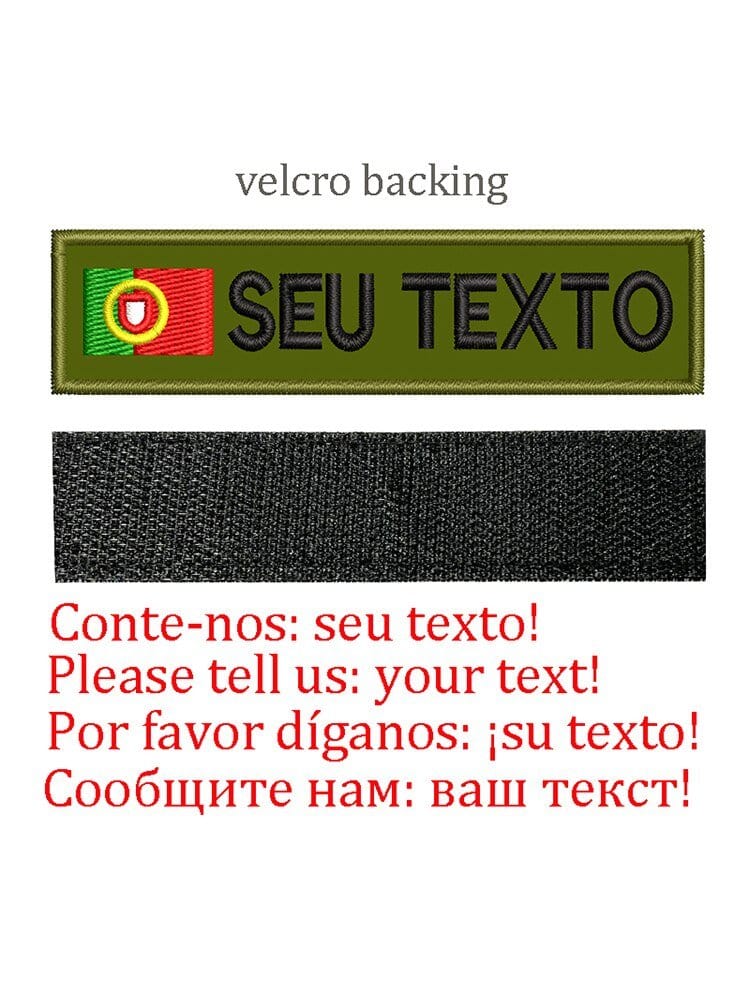 LEGEND AIRSOFT 0 Portugal-Velcro Patch drapeau nom personnalisé uniforme