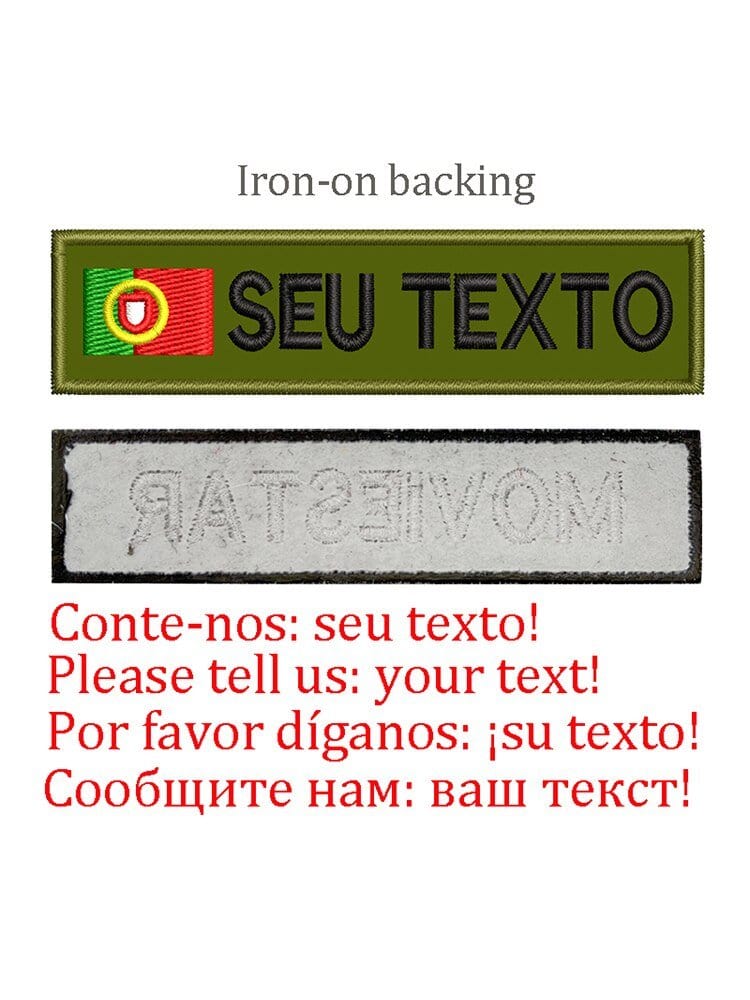 LEGEND AIRSOFT 0 Portugal-Iron on Patch drapeau nom personnalisé uniforme