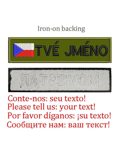 LEGEND AIRSOFT 0 Czech-Iron on Patch drapeau nom personnalisé uniforme