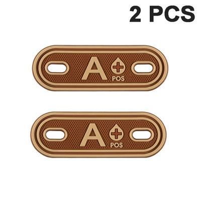 ACTION AIRSOFT 0 A POS Brown Patch groupe sanguin A B AB O POS +-