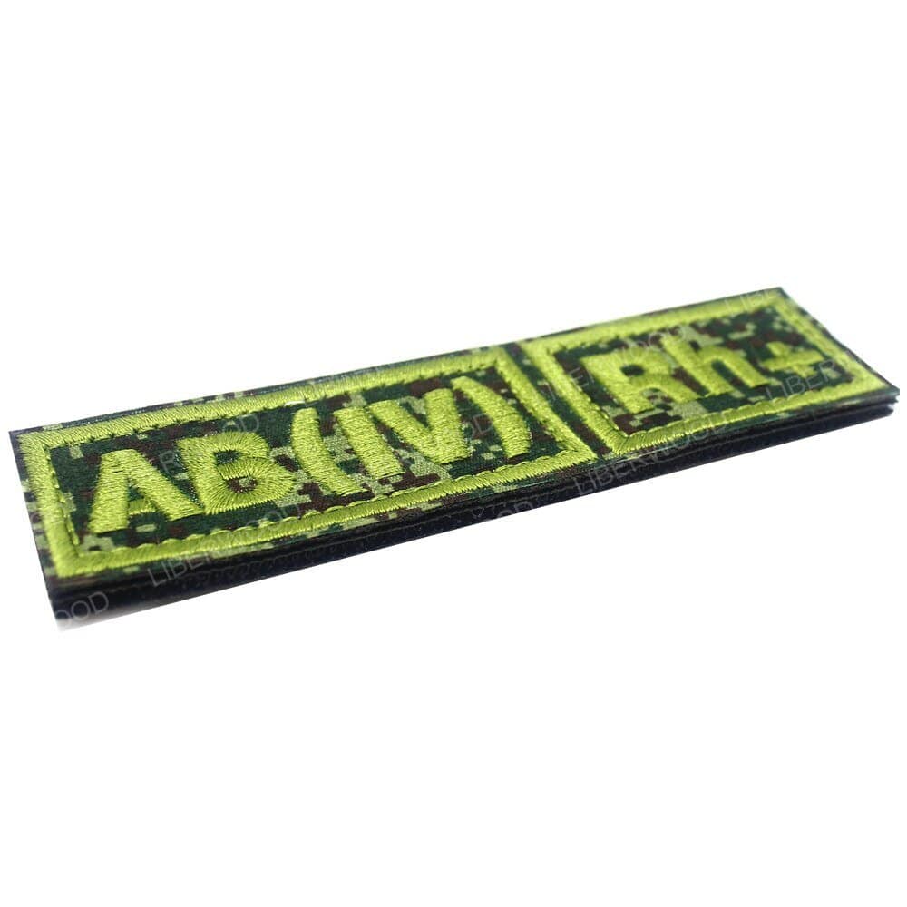 ACTION AIRSOFT 0 AB pos (Vert) Patch groupe sanguin B AB A O (I) Rh