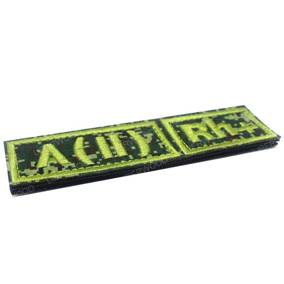 ACTION AIRSOFT 0 A pos (Vert) Patch groupe sanguin B AB A O (I) Rh