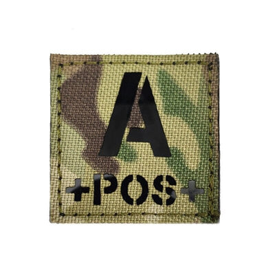 ACTION AIRSOFT 0 Multicam A Patch groupe sanguin IR camo/noir