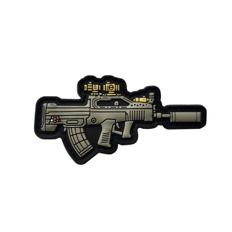 LEGEND AIRSOFT 0 6 Patch militaire 3D forme d'arme