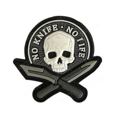 ACTION AIRSOFT 0 Blanc Patch militaire crâne 3D caoutchouc