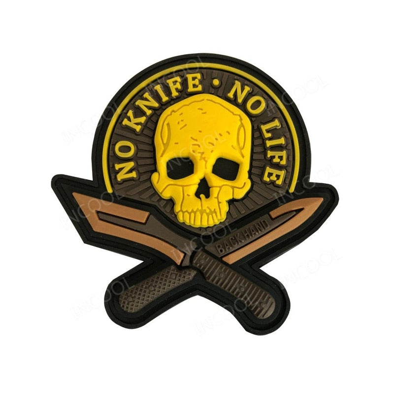 ACTION AIRSOFT 0 Jaune Patch militaire crâne 3D caoutchouc