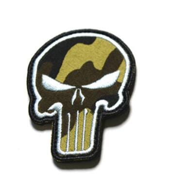 ACTION AIRSOFT 0 Camouflage Patch Punisher 3D brodé 3 couleurs