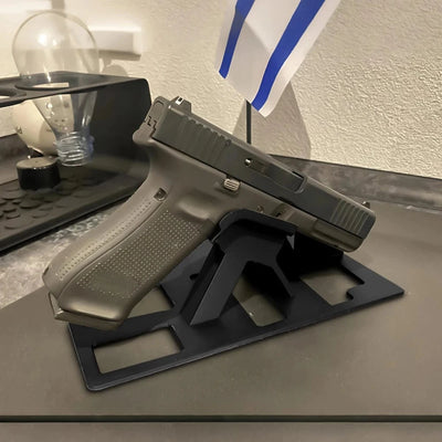 Plastic Pistol Display Stand with Magazine Holder Airsoft Gun Holder Handgun Support Pistol Storage Rest Tactical G17 G19 Rack