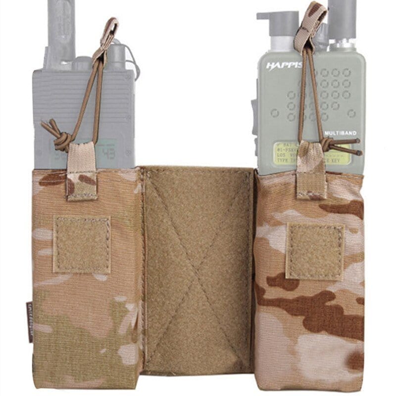 LEGEND AIRSOFT 0 Multicam Desert Poche radio double EmersonGear MBITR JPC