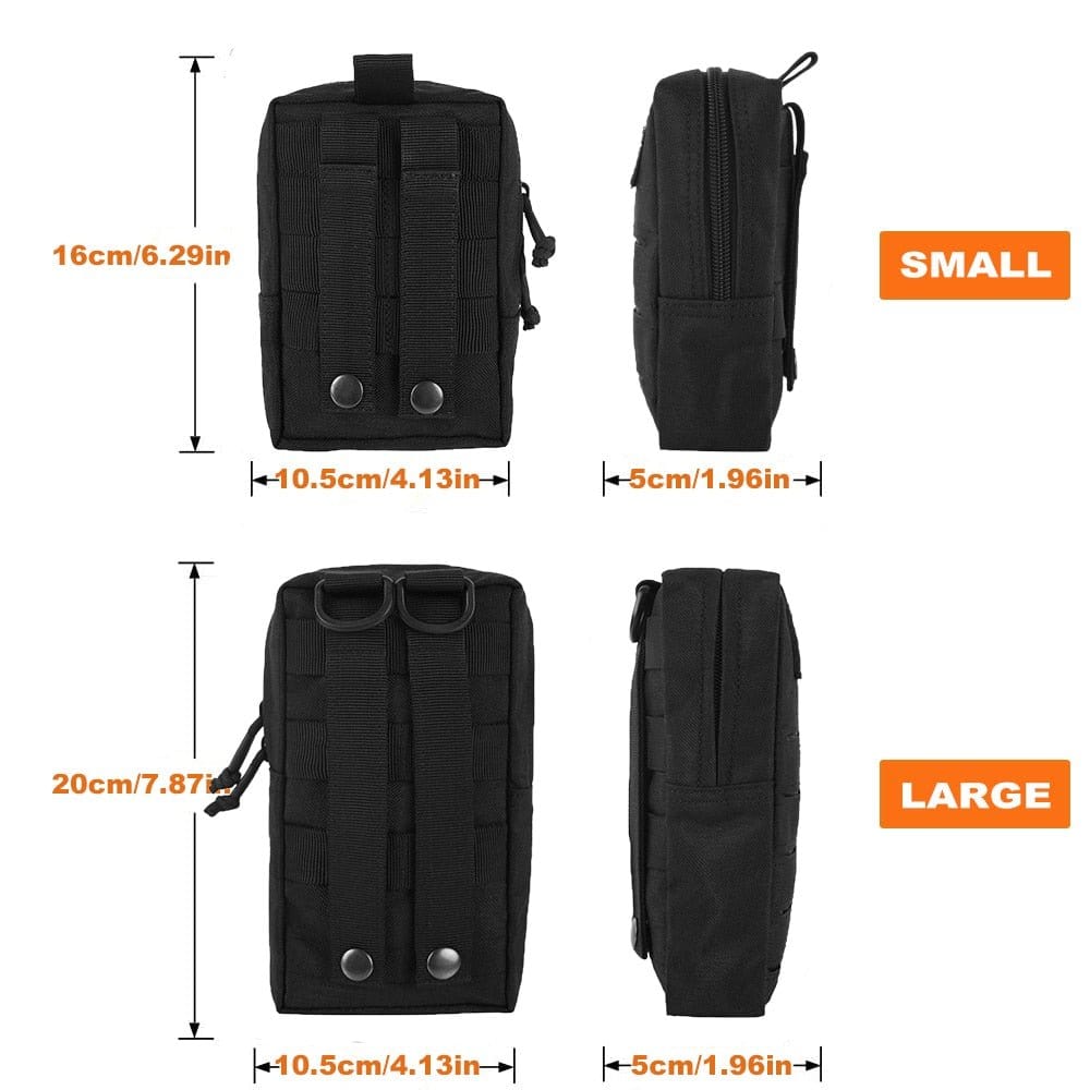 Pochette EDC Molle - Mini Porte-clés Portefeuille Portable d'Extérieur - Portefeuille Compact Pochette EDC Molle - Mini Porte-clés Portefeuille Portable d'Extérieur - Portefeuille Compact