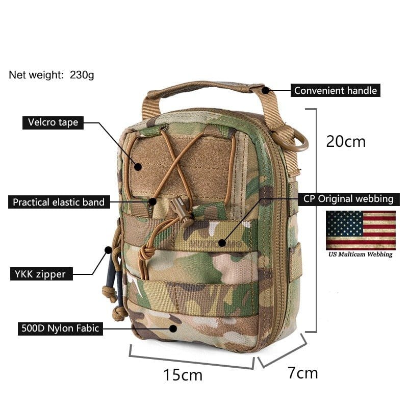 LEGEND AIRSOFT 0 Pochette Ifak médicale Molle EMT Airsoft