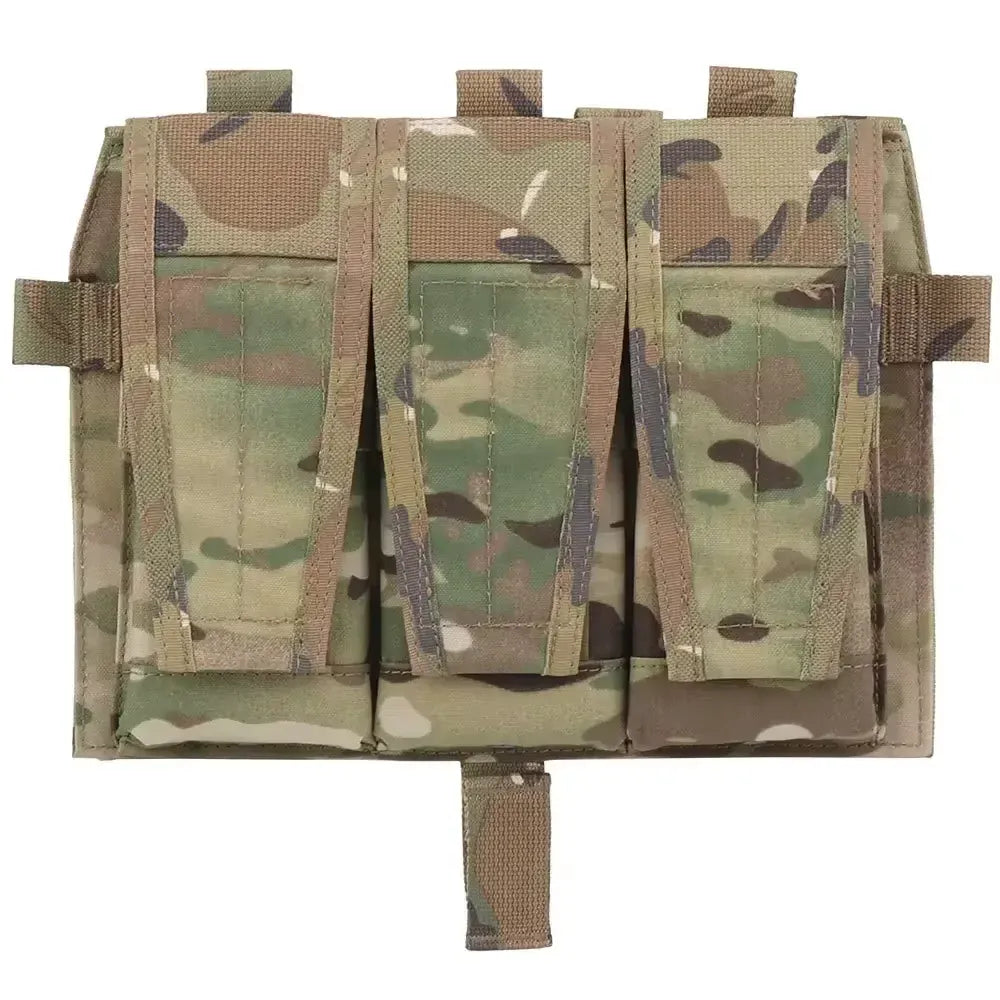 Pochette modulable à rabat avant |   Porte-capacité 3-Magazine |   Accessoire de gilet Compatible MBAV pour Airsoft VE-69-ACC-04-CP