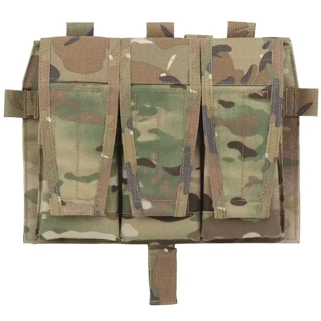 Pochette modulable à rabat avant |   Porte-capacité 3-Magazine |   Accessoire de gilet Compatible MBAV pour Airsoft VE-69-ACC-04-CP