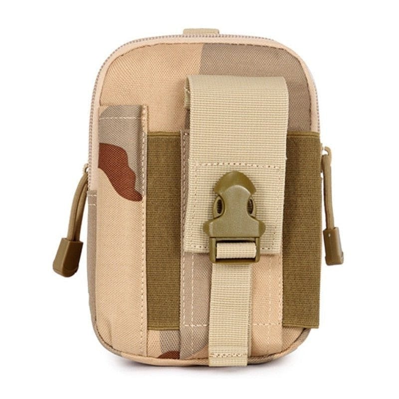 eventoloisirs 0 Camo Desert Pochette taille Molle EDC ABS