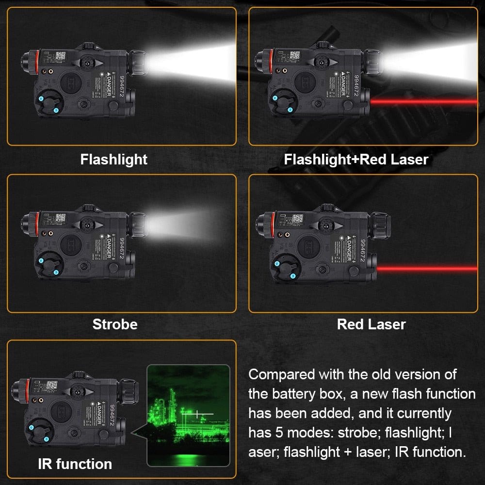 ACTION AIRSOFT 0 Pointeur laser LA-5C PEQ-15 IR 20mm