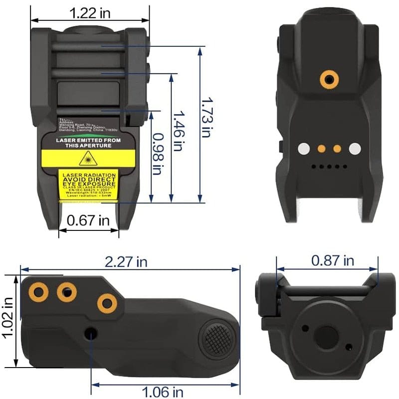 ACTION AIRSOFT 0 Pointeur Laser pistolet magnétique USB