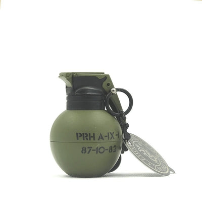 ACTION AIRSOFT 0 818-Green Porte-clé briquet grenade flamme bleue