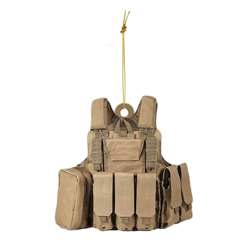 ACTION AIRSOFT 0 Gilet marron (pochettes) Porte-clé gilet tactique militaire