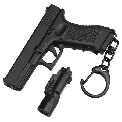 ACTION AIRSOFT 0 Noir Porte-clé pistolet G-17 1:4 lampe/chargeur