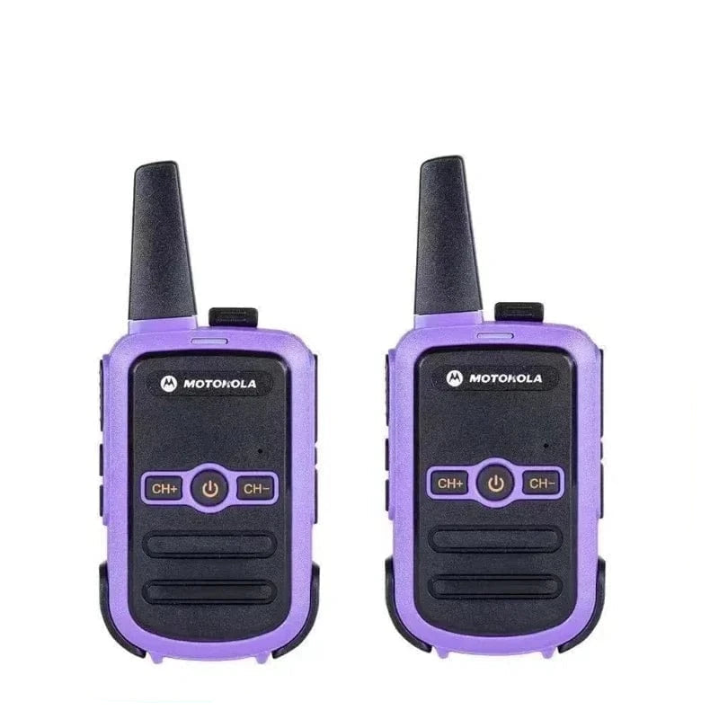PT858 Portable Two-Way Radio Walkie-talkie, Ch.16 UHF 400-470MHz Long Range for Hotel site, Outdoor Camping buy one get one free / USB Plug