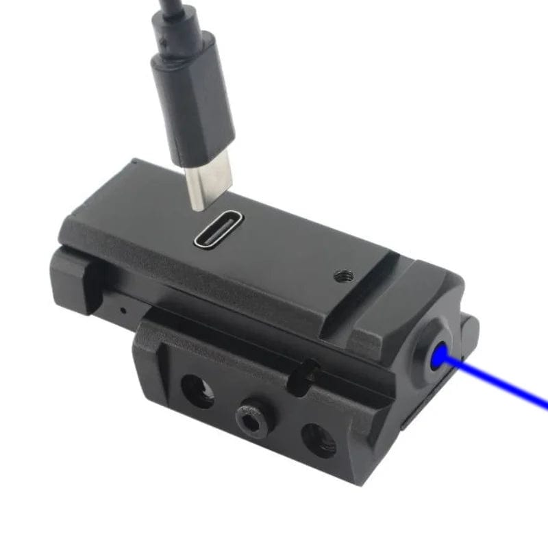 Red/Blue/Green Dot Laser Sight fit for Picatinny Weaver Rail for Pistol Glock，USB Type-C Charging，Shockproof Blue / CHINA