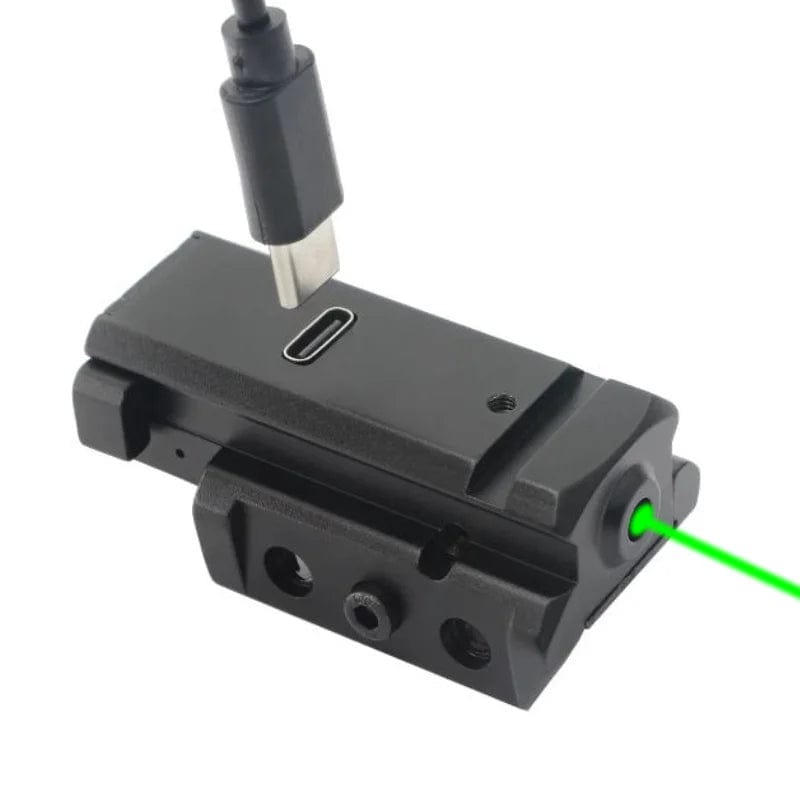 Red/Blue/Green Dot Laser Sight fit for Picatinny Weaver Rail for Pistol Glock，USB Type-C Charging，Shockproof Green / CHINA