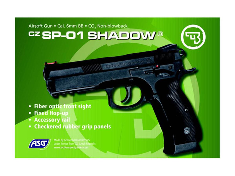 Action Airsoft Réplique CZ 75 SP-01 Shadow CO2 Fixe 1.6J métal