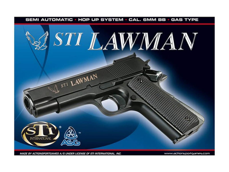 Action Airsoft Réplique pistolet ASG STI Lawman GAZ Fixe 0.6J